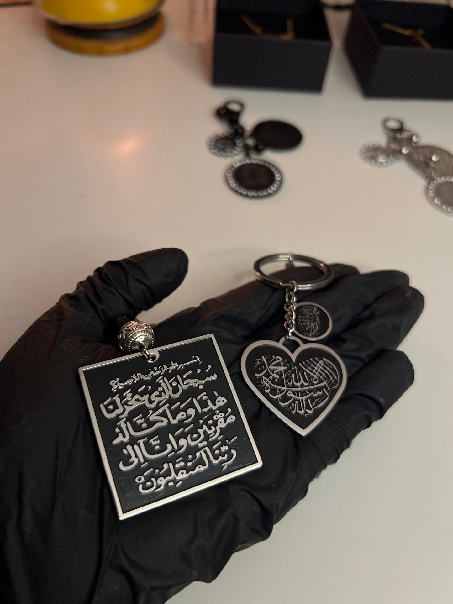 Heart Shaped Shahada Keychain