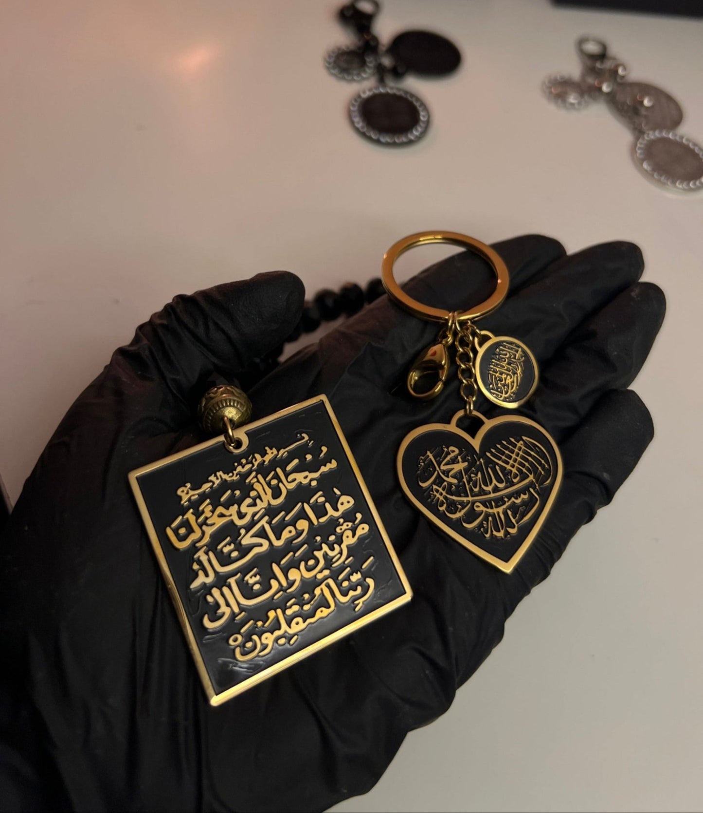 Heart Shaped Shahada Keychain